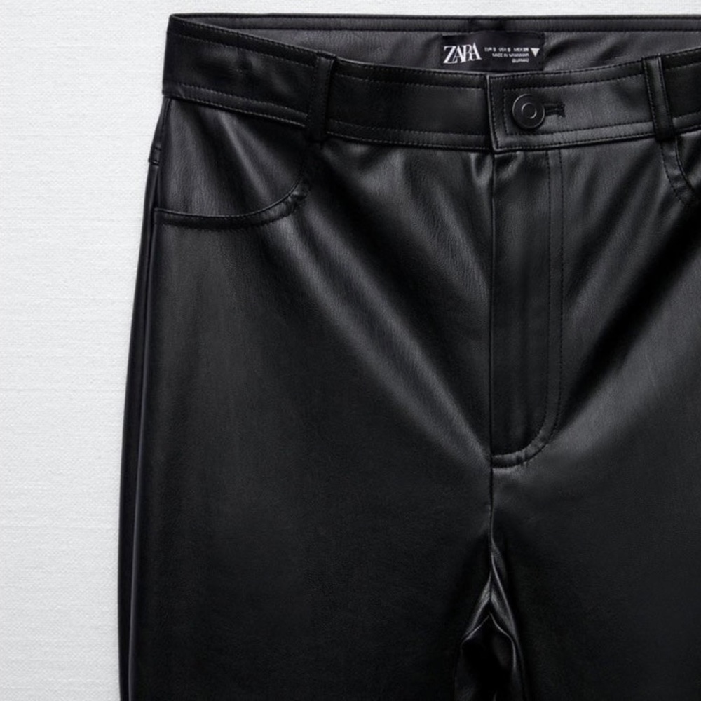 •HP• Zara High Waisted Faux Leather Leggings - Picture 8 of 11